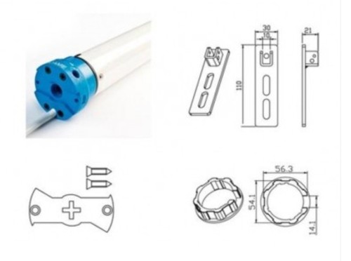 Kit moteur tubulaire 30nm - tubulaire, pour